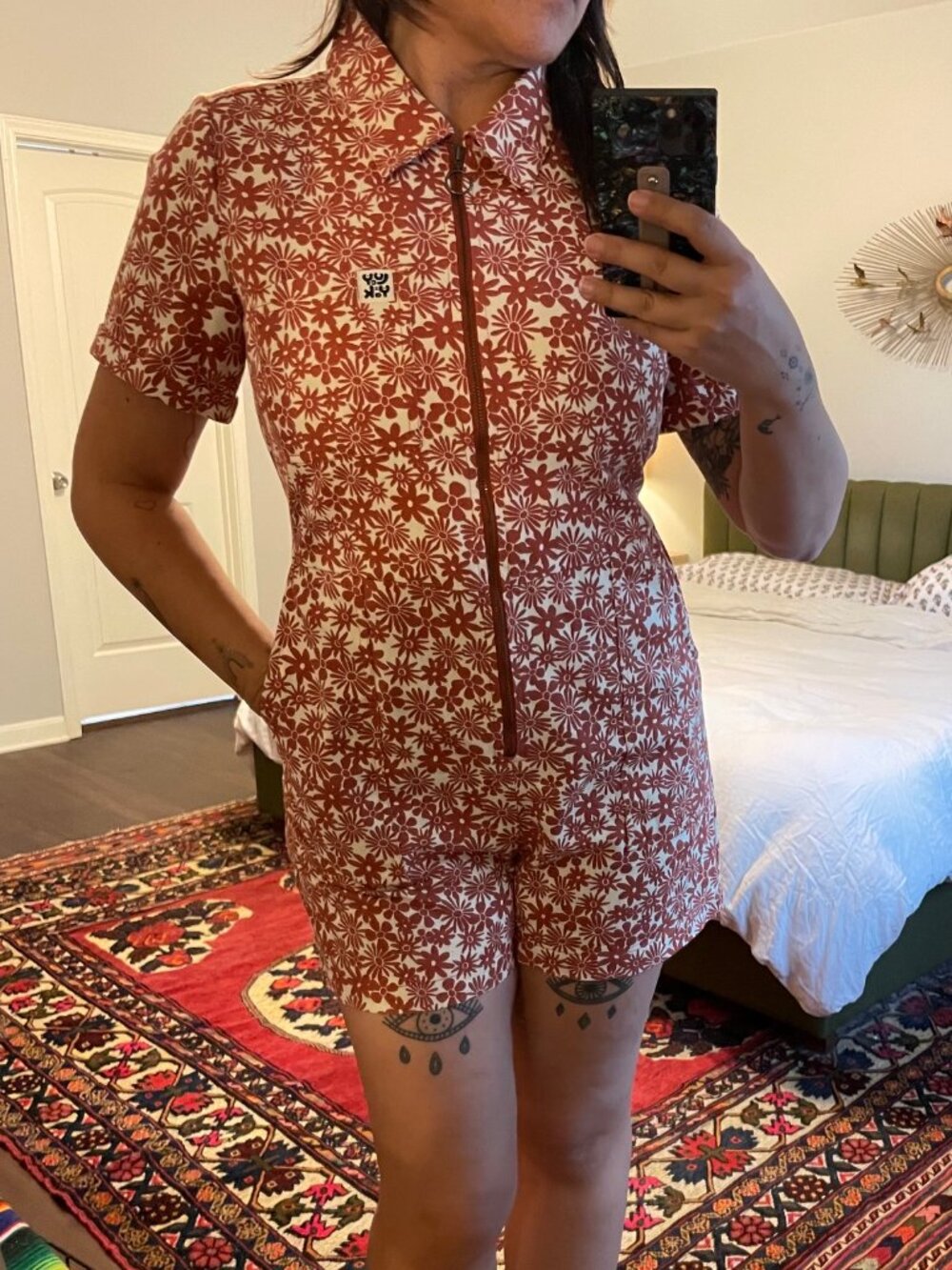 Lucy and Yak Riley Jumpsuit 100% Organic Cotton Size US 8 UK 12